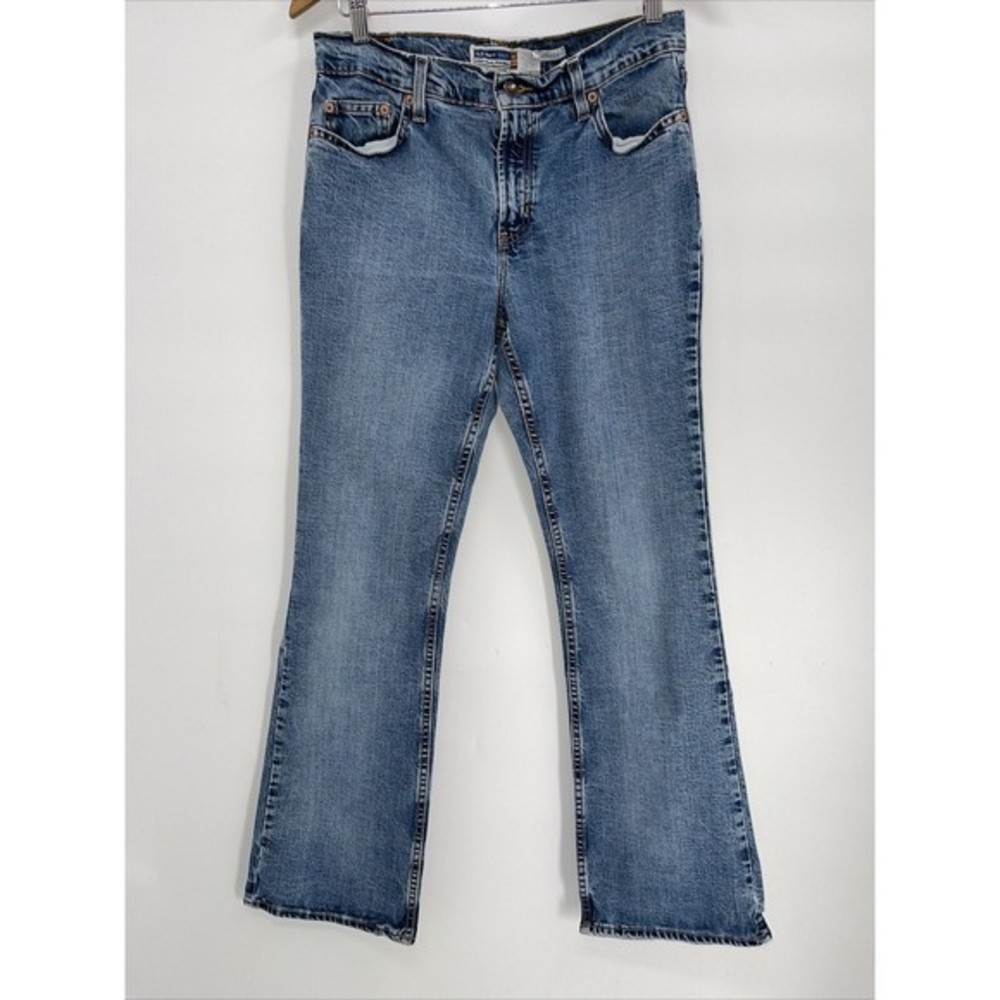 Old Navy Women's Size 10 Regular Boot Cut Jeans Light Wash Stretch Denim‎